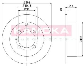 Kamoka 1032282 Brake disc Kamoka 1032282 Brake disc