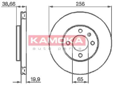 Kamoka 103414 Brake disc Kamoka 103414 Brake disc