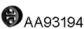 Veneporte AA93194 Exhaust pipe support Veneporte AA93194 Exhaust pipe support