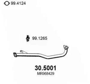 Asso 30.5001 Exhaust pipe