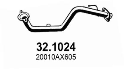Asso 32.1024 Exhaust pipe Asso 32.1024 Exhaust pipe