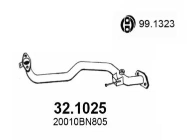 Asso 32.1025 Exhaust pipe