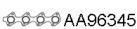Veneporte AA96345 Прокладка глушителя Veneporte AA96345 Прокладка глушителя