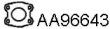 Veneporte AA96643 Прокладка глушителя Veneporte AA96643 Прокладка глушителя