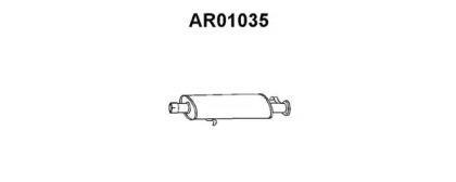 Veneporte AR01035 Muffler assy front Veneporte AR01035 Muffler assy front