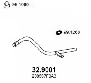 Asso 32.9001 Exhaust pipe Asso 32.9001 Exhaust pipe