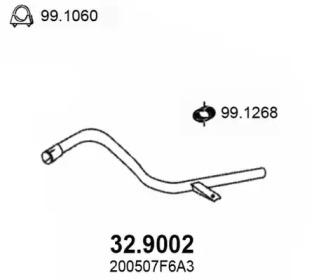 Asso 32.9002 Exhaust pipe