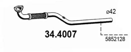 Asso 34.4007 Exhaust pipe