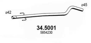 Asso 34.5001 Випускна труба відпрацьованих газів Asso 34.5001 Випускна труба відпрацьованих газів