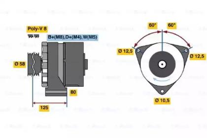 Bosch 0 120 469 119 Alternator assy Bosch 0 120 469 119 Alternator assy