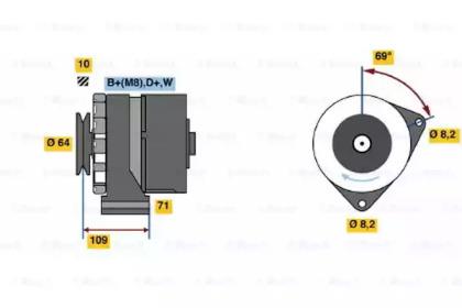 Bosch 0 120 469 997 Генератор Bosch 0 120 469 997 Генератор