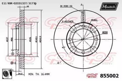 Maxtech 855002.0060 Диск гальмівний Maxtech 855002.0060 Диск гальмівний
