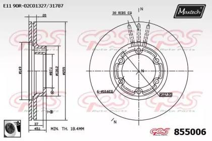 Maxtech 855006.0060 Brake disc
