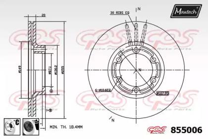 Maxtech 855006.6060 Brake disc