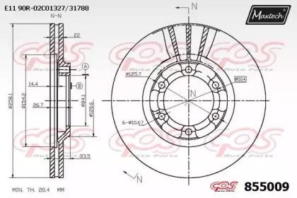 Maxtech 855009.0000 Диск тормозной Maxtech 855009.0000 Диск тормозной
