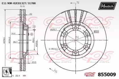 Maxtech 855009.0080 Диск тормозной Maxtech 855009.0080 Диск тормозной