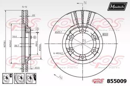 Maxtech 855009.6980 Диск тормозной Maxtech 855009.6980 Диск тормозной