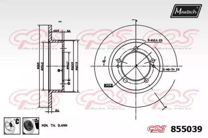 Maxtech 855039.6060 Brake disc Maxtech 855039.6060 Brake disc