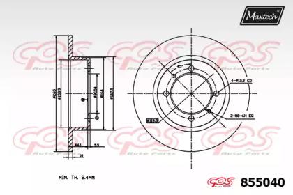 Maxtech 855040.0000 Диск гальмівний Maxtech 855040.0000 Диск гальмівний
