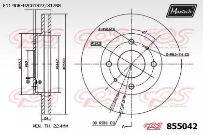Maxtech 855042.0000 Brake disc Maxtech 855042.0000 Brake disc