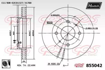 Maxtech 855042.0060 Brake disc