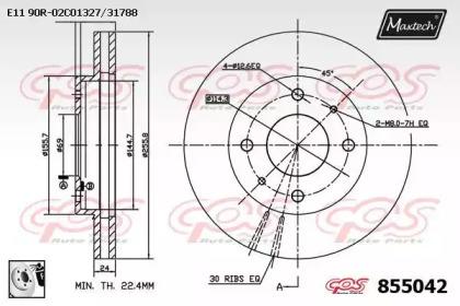 Maxtech 855042.0080 Brake disc Maxtech 855042.0080 Brake disc