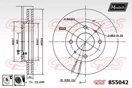 Maxtech 855042.6060 Brake disc
