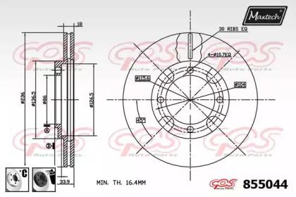 Maxtech 855044.6060 Диск гальмівний Maxtech 855044.6060 Диск гальмівний