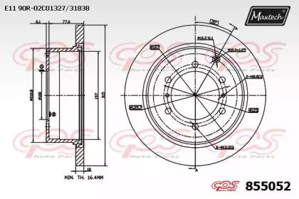 Maxtech 855052.0000 Диск тормозной Maxtech 855052.0000 Диск тормозной