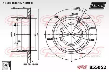 Maxtech 855052.0080 Диск тормозной