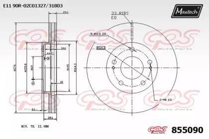 Maxtech 855090.0000 Brake disc Maxtech 855090.0000 Brake disc