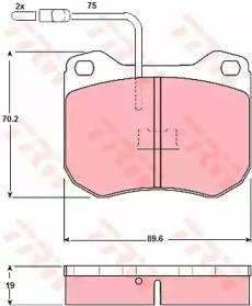 TRW GDB173 Brake pads TRW GDB173 Brake pads