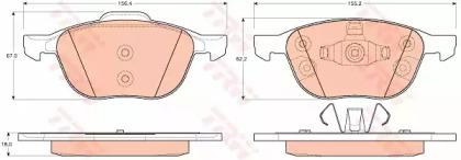 TRW GDB1939 Brake pads TRW GDB1939 Brake pads
