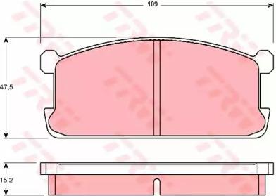 TRW GDB194 Колодки гальмівні TRW GDB194 Колодки гальмівні