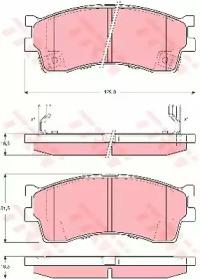 TRW GDB3245 Колодки гальмівні