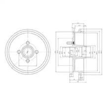 Delphi BF147 Барабан гальмівний