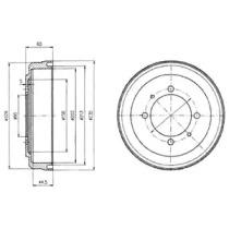 Delphi BF497 Барабан гальмівний Delphi BF497 Барабан гальмівний