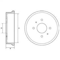 Delphi BF529 Bremstrommel Delphi BF529 Bremstrommel