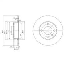 Delphi BG2117 Диск тормозной