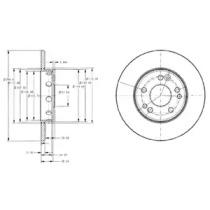 Delphi BG2314 Brake disc