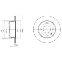 Delphi BG2376 Диск тормозной Delphi BG2376 Диск тормозной
