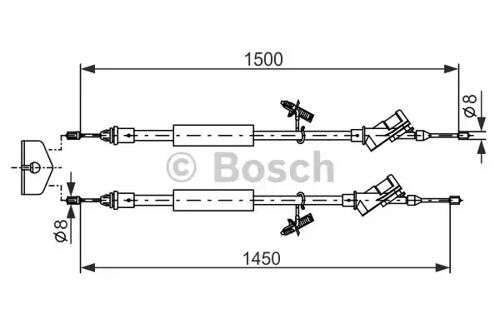 Bosch 1 987 477 222 Brake cable Bosch 1 987 477 222 Brake cable