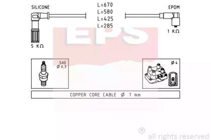 EPS 1.500.655 Дроти високовольтні системи запалювання EPS 1.500.655 Дроти високовольтні системи запалювання