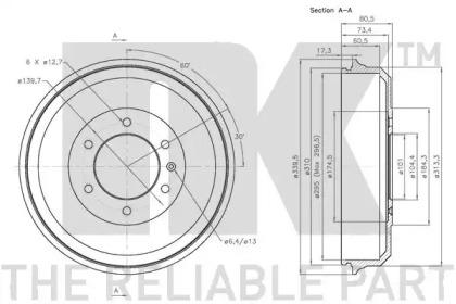 NK 251402 Bremstrommel
