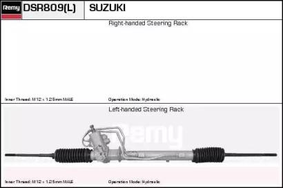 Remy DSR809L Gear rack and pinion