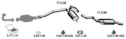 Eberspacher 132152 Schalldaempfer Eberspacher 132152 Schalldaempfer