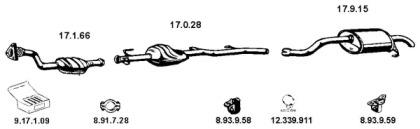 Eberspacher 132258 Глушник вихлопних газів кінцевий