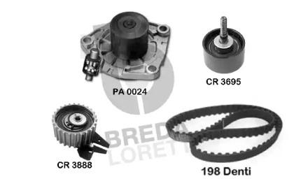 Breda Lorett KPA0009A Kit water pump repai Breda Lorett KPA0009A Kit water pump repai