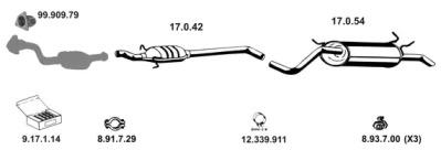Eberspacher 132266 Schalldaempfer Eberspacher 132266 Schalldaempfer