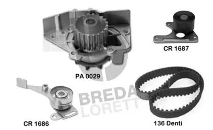 Breda Lorett KPA0116C Kit water pump repai Breda Lorett KPA0116C Kit water pump repai